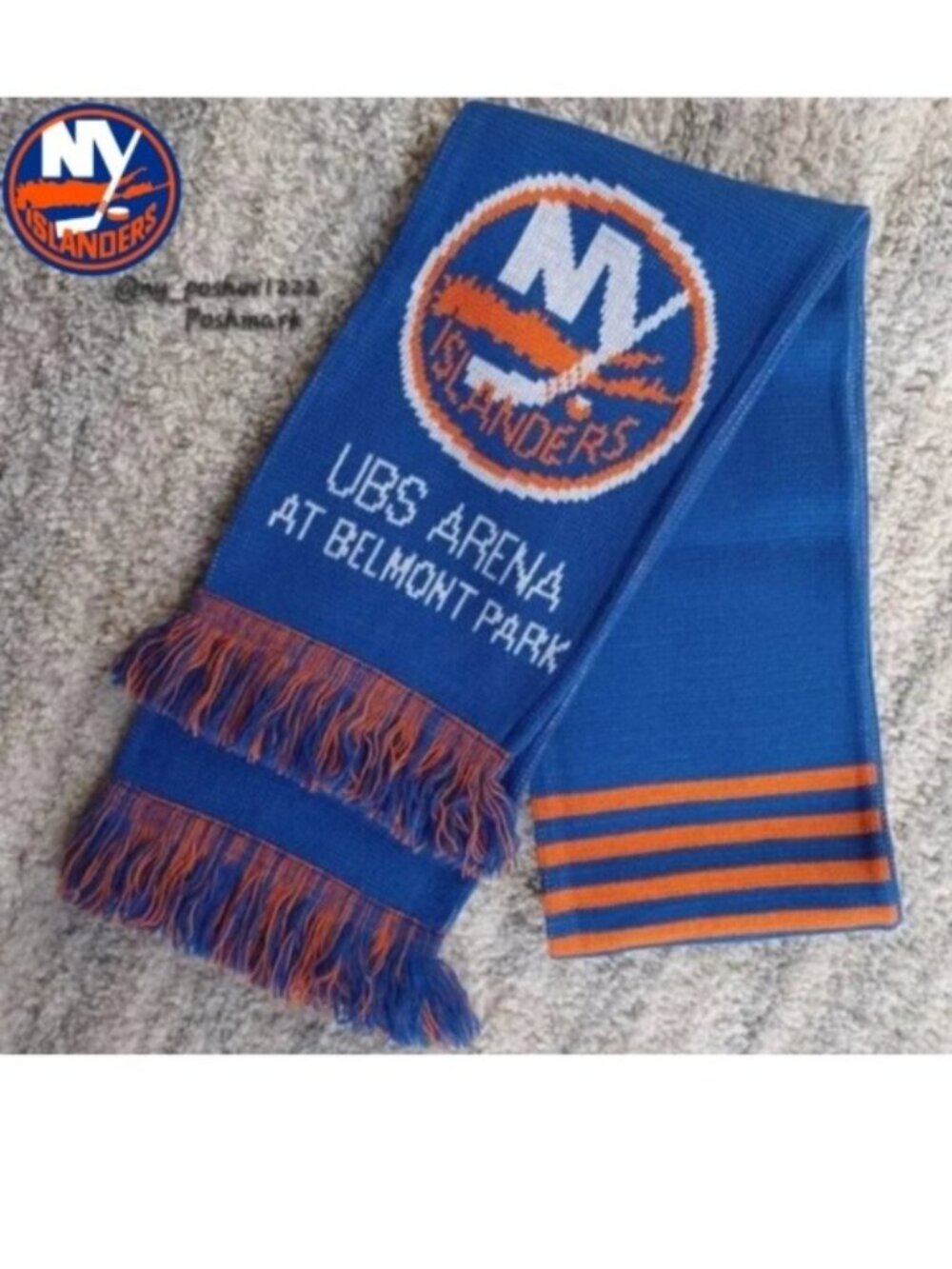 NHL 𝗥𝗨𝗙𝗙𝗡𝗘𝗖𝗞 New York Islanders UBS Arena Inaugural Opening Night Scarf